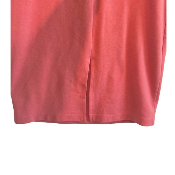 CORAL MID-CALF LENGTH FORM FITTING DRESS - Picture 5 of 5